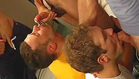 Blonde with huge natural tits gets a mouthful bares