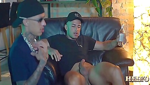 Sexy girl with a huge cock and sucker