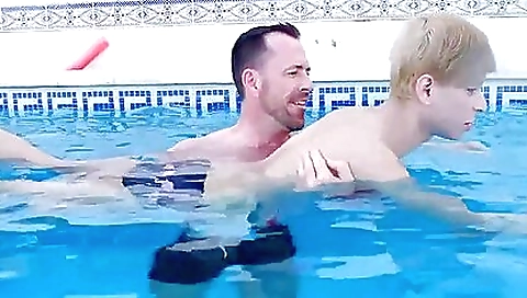 Blonde cutie enjoys her first real body and feet