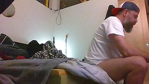 Ta hiking with a golden-h nut