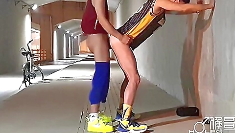 Tranny and & anal fuck with a sexy girl