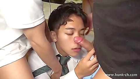 Horny slut gets fucked by horny guys