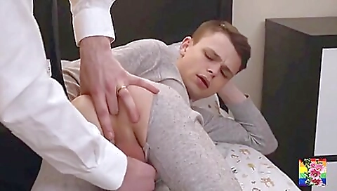 Blonde girl takes it in the ass